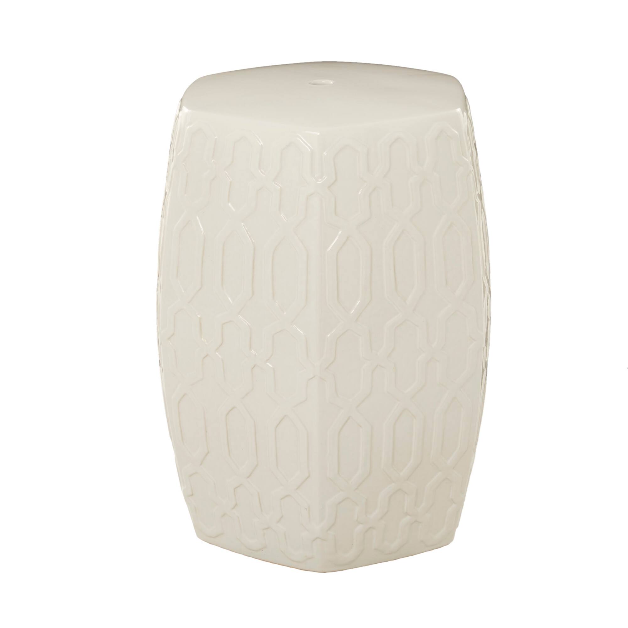Ceramic Contemporary Accent Table